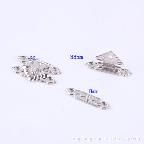 Manufacturer Supply Small Size Nickle Color Metal Box Latch